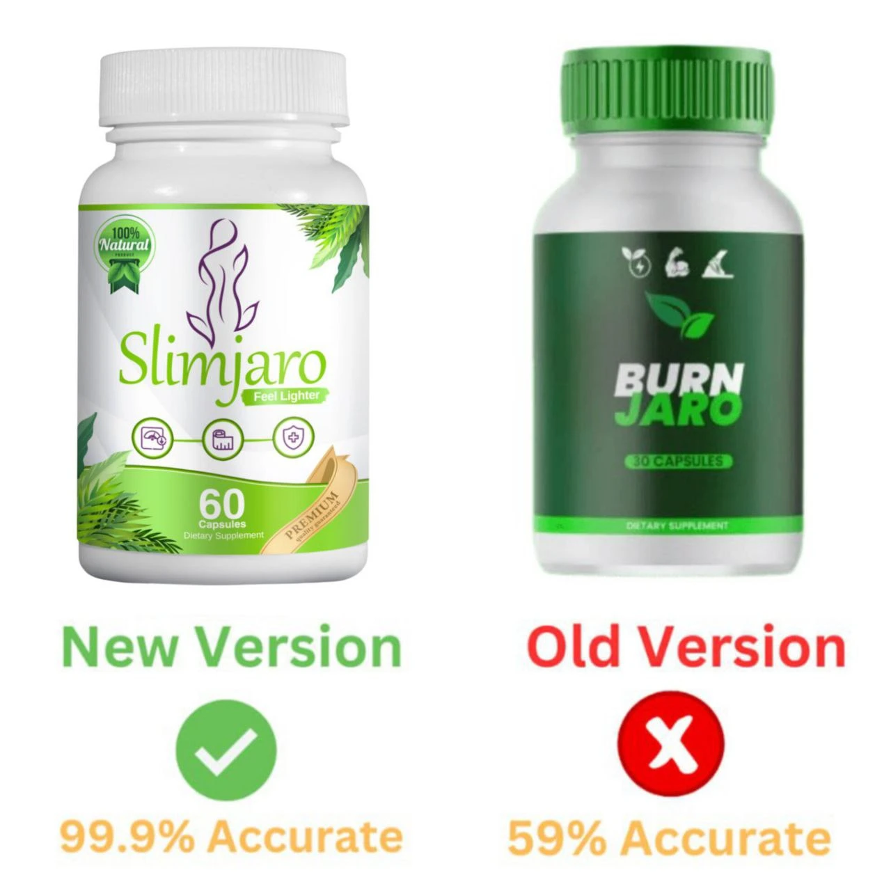 Burn Jaro capsule bottles for digestive support